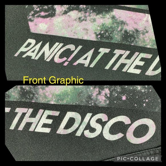Panic! At The Disco Triangle Galaxy Hoodie Sweatshirt Size XL Pop Rock Punk Emo - Picture 5 of 12